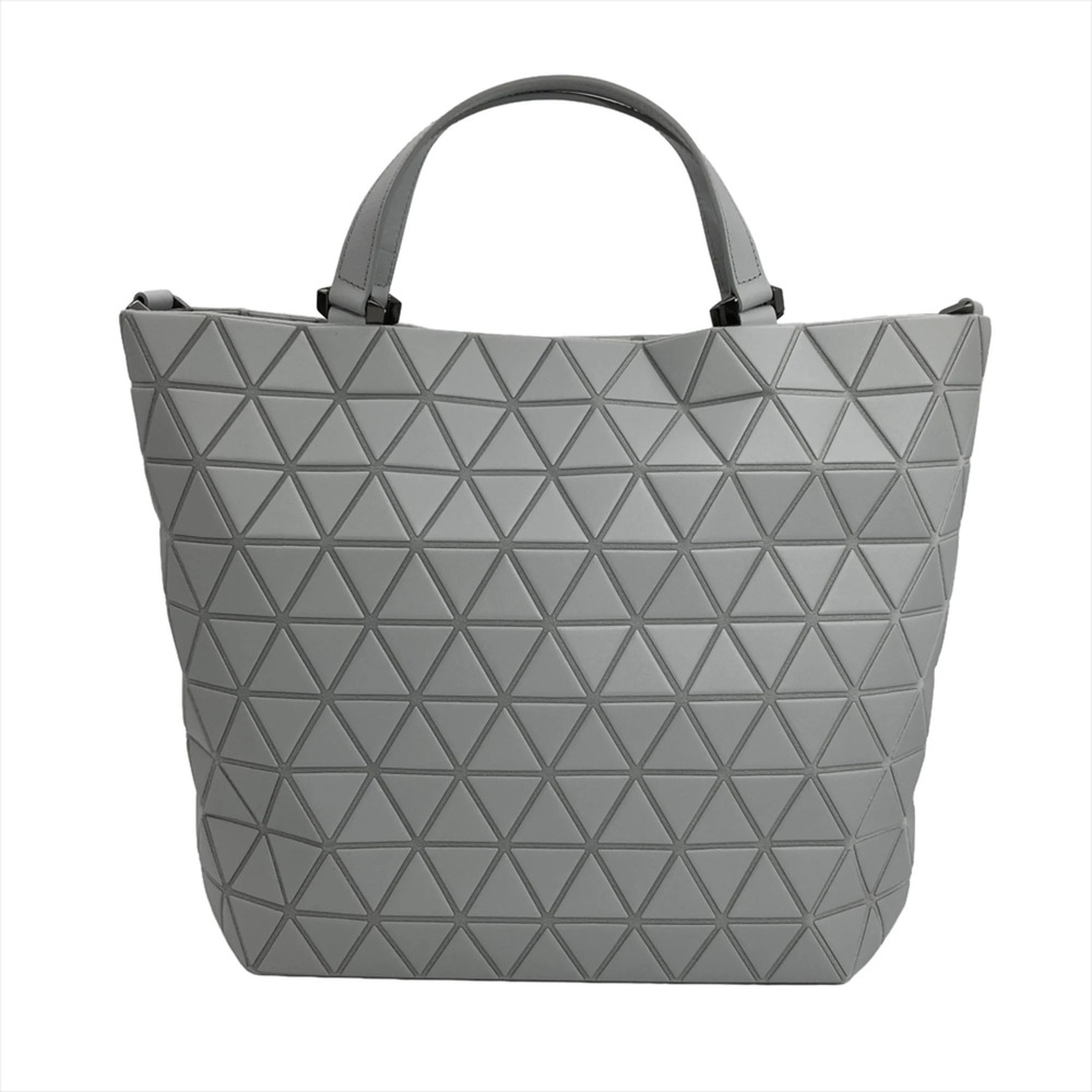 BAOBAO ISSEY MIYAKE CRYSTAL MATTE Handbag, Faux Leather, BB61 AG311, Gray wit...